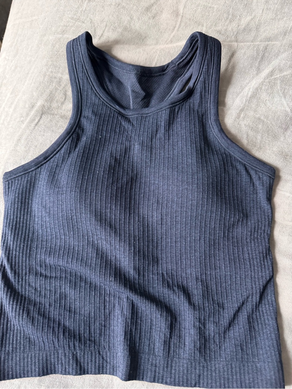 Lululemon Athletica | Size Small Navy Ribbed fabric with a built in Bra